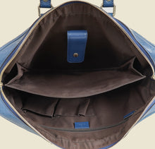 Gucci Blue Diamante Textured Briefcase