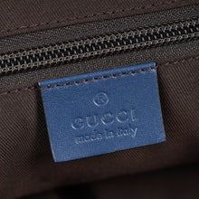 Gucci Blue Diamante Textured Briefcase