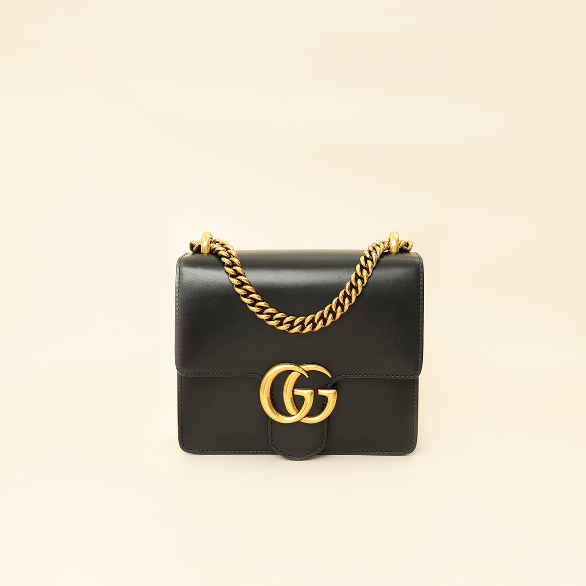 Gucci Black GG Marmont Small Shoulder Bag