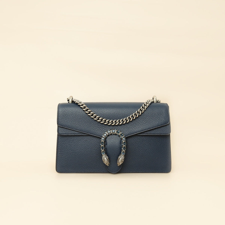 Gucci Navy Blue Dionysus Small Shoulder Bag