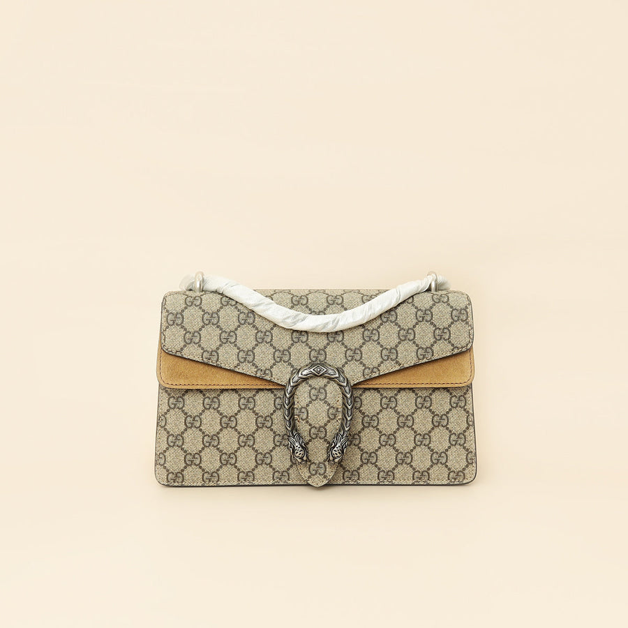 Gucci Ebony GG Supreme Dionysus Small Shoulder Bag
