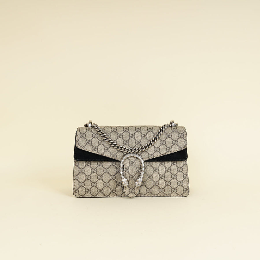 Gucci Bicolor GG Supreme Dionysus Medium Shoulder Bag