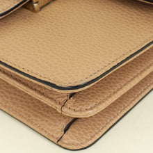 Gucci Beige Interlocking G Flap Chain Small Shoulder Bag