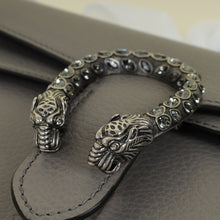 Gucci Grey Dionysus Crystal Flap Medium Shoulder Bag