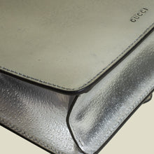 Gucci Metallic Silver Crystal Dionysus Shoulder Bag
