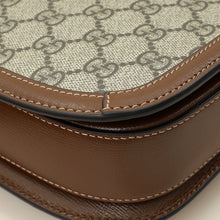 Gucci Ebony GG Supreme 1955 Horsebit Medium Shoulder Bag