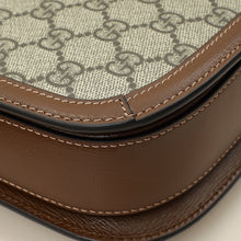 Gucci Ebony GG Supreme 1955 Horsebit Medium Shoulder Bag