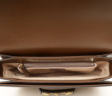 Gucci Ebony GG Supreme 1955 Horsebit Medium Shoulder Bag