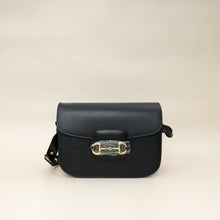 Gucci Black Horsebit 1955 Medium Flap Bag