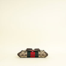 Gucci Bicolor GG Canvas Horsebit Chain Small Shoulder Bag