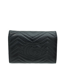 Gucci Black GG Marmont Wallet on Chain