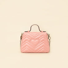 Gucci Pink GG Marmont Top Handle Small Bag
