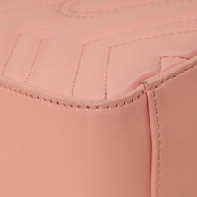Gucci Pink GG Marmont Top Handle Small Bag