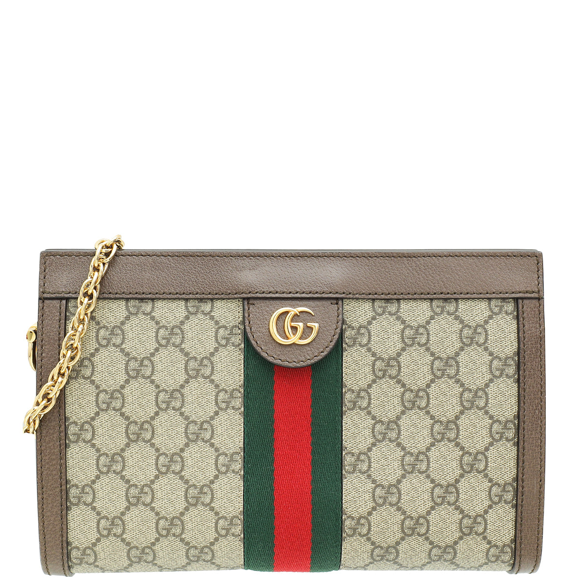 Gucci Ebony GG Supreme Ophidia Small Chain Shoulder Bag