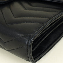 Gucci Black GG Marmont Wallet on Chain