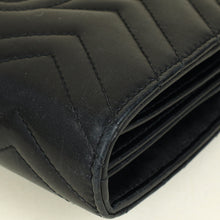 Gucci Black GG Marmont Wallet on Chain