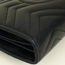 Gucci Black GG Marmont Wallet on Chain