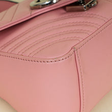 Gucci Pink GG Marmont Top Handle Chain Bag