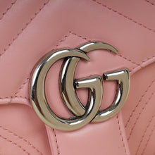 Gucci Pink GG Marmont Top Handle Chain Bag