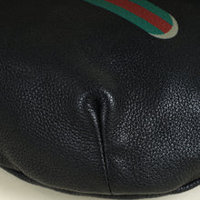 Gucci Black Logo Print Large Belt Bag