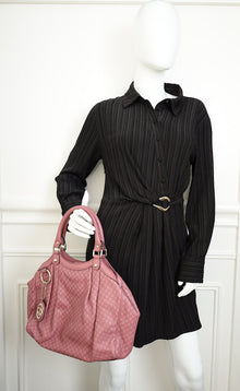 Gucci Old Rose Microguccissima Sukey Tote Bag