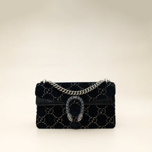 Gucci Navy Blue GG Velvet Dionysus Small Shoulder Bag