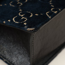 Gucci Navy Blue GG Velvet Dionysus Small Shoulder Bag