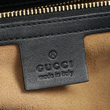 Gucci Bicolor GG Supreme Padlock Top Handle Small Bag
