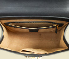 Gucci Bicolor GG Supreme Padlock Top Handle Small Bag