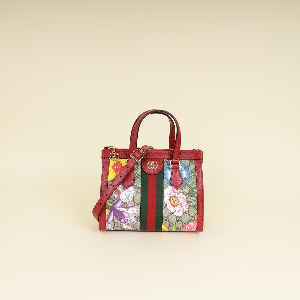 Gucci Multicolor GG Flora Ophidia Tote Small Bag