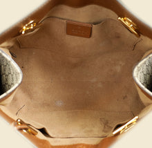 Gucci Bicolor GG Supreme Padlock Small Tote Bag