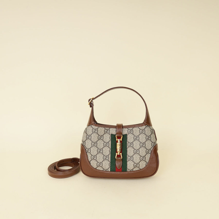 Gucci Ebony GG Supreme Jackie 1961 Mini Bag