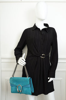Gucci Turquoise Dionysus Suede Medium Shoulder Bag