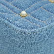Gucci Blue GG Denim Marmont Pearl Mini Shoulder Bag