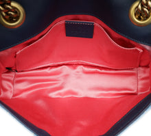Gucci Blue GG Denim Marmont Pearl Mini Shoulder Bag