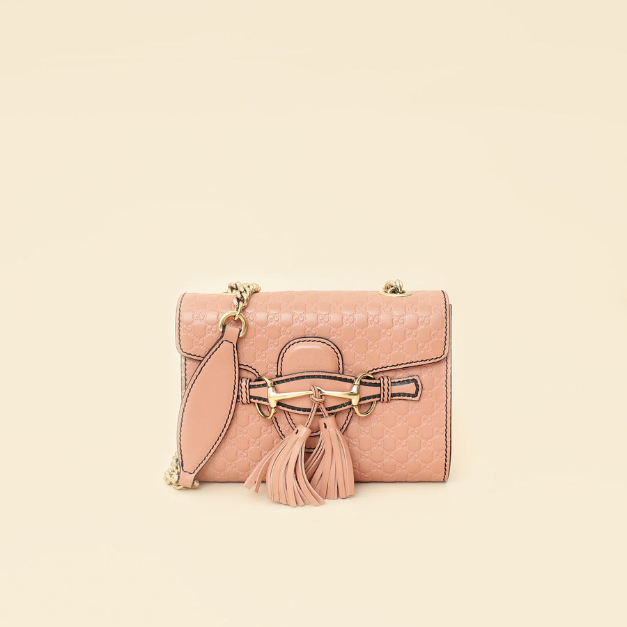 Gucci Dusty Pink Microguccissima Mini Emily Bag