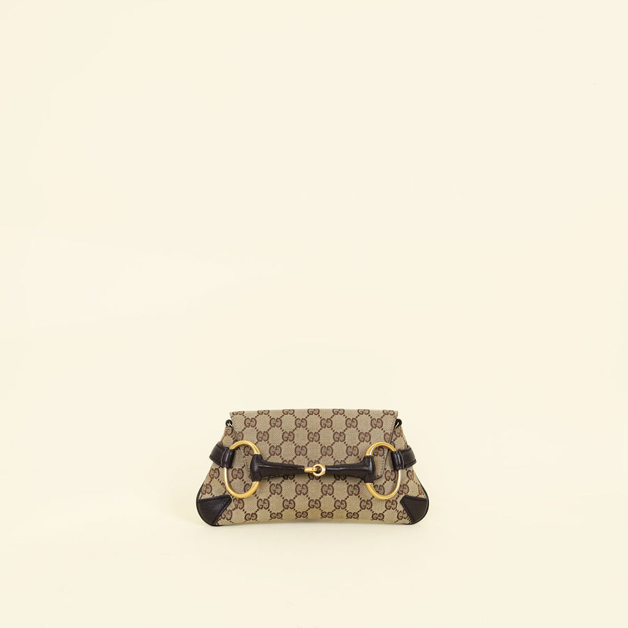 Gucci Bicolor GG Horsebit Clutch