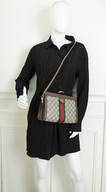 Gucci Bicolor GG Supreme Ophidia GG Small Shoulder Bag