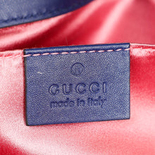 Gucci Blue Velvet GG Marmont Mini Shoulder Bag