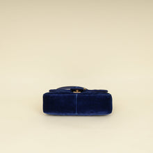 Gucci Blue Velvet GG Marmont Mini Shoulder Bag
