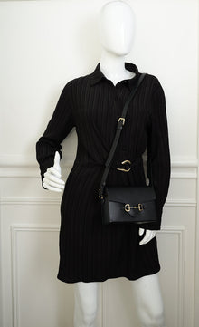 Gucci Black Horsebit 1955 Shoulder Bag