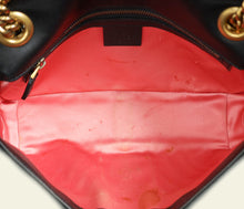 Gucci Black GG Marmont Velvet Medium Shoulder Bag
