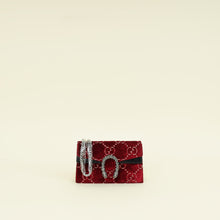 Gucci Bicolor GG Velvet Crystal Dionysus Super Mini Bag
