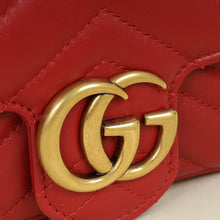 Gucci Red GG Marmont Matelasse Mini Bag