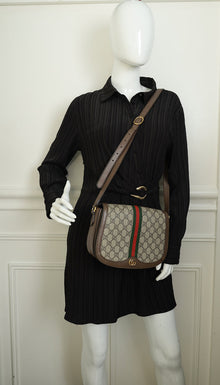Gucci Bicolor GG Supreme Small Ophidia GG Shoulder Bag