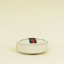 Gucci White Ophidia Mini Round Shoulder Bag