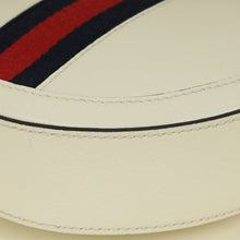 Gucci White Ophidia Mini Round Shoulder Bag