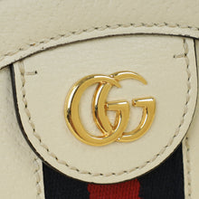 Gucci White Ophidia Mini Round Shoulder Bag