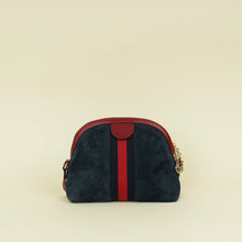 Gucci Bicolor Small Ophidia Suede Dome Shoulder Bag