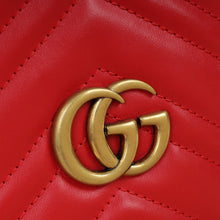 Gucci Red GG Marmont Mini Bucket Bag